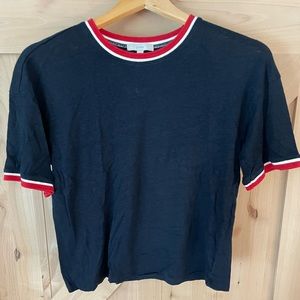 Joie Linen Blend Short Sleeve Shirt